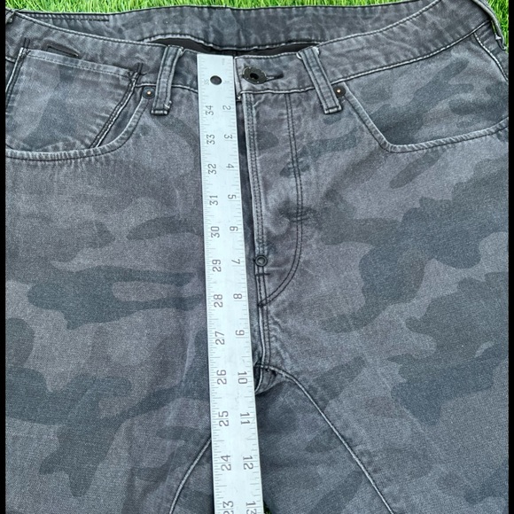 G STAR RAW A CROTCH TAPERED Men's Tag 32x30 Steel Gray Camo Jeans - Picture 5 of 9